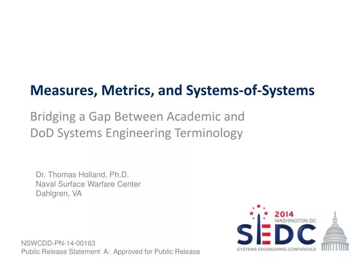 measures metrics and systems of systems