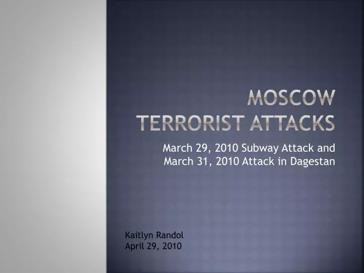 moscow terrorist attacks