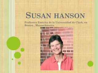 Susan hanson