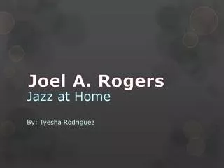 Jazz at Home