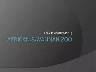 African Savannah Zoo
