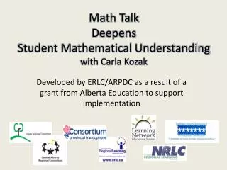 Math Talk Deepens Student Mathematical Understanding with Carla Kozak