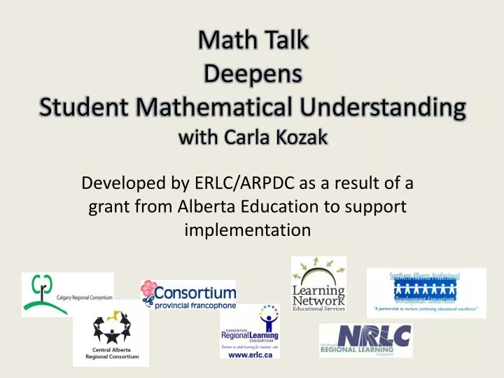 math talk deepens student mathematical understanding with carla kozak