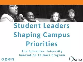 Student Leaders Shaping Campus Priorities