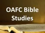 OAFC Bible Studies