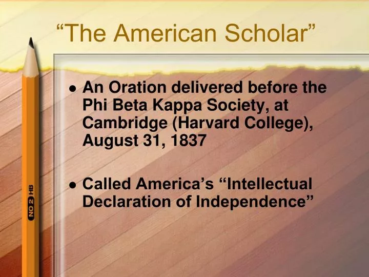 the american scholar