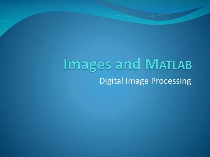 images and m atlab