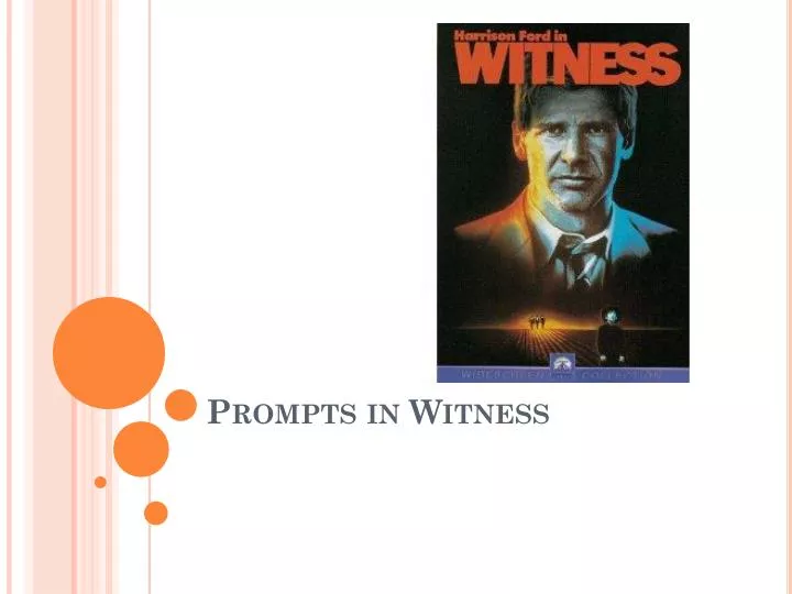 prompts in witness