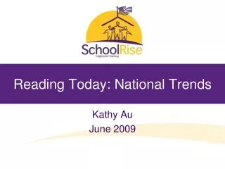 Reading Today: National Trends