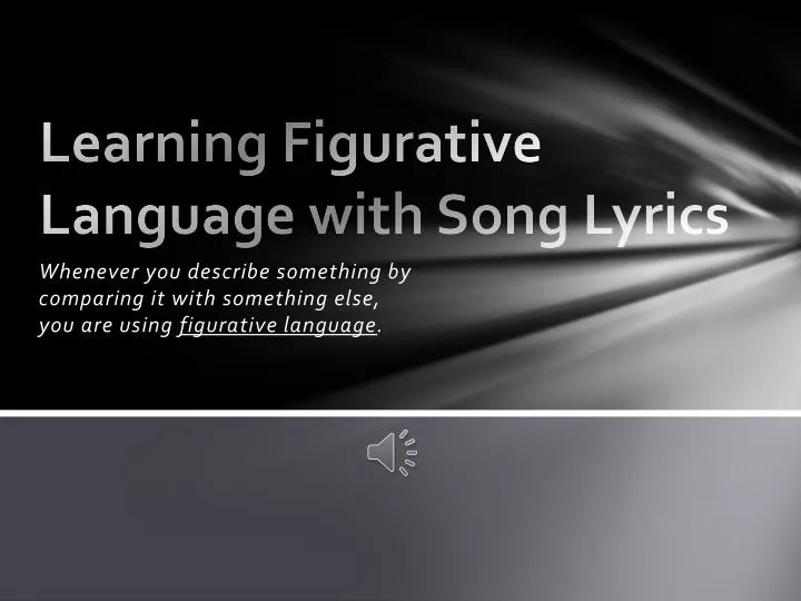learning figurative language with song lyrics