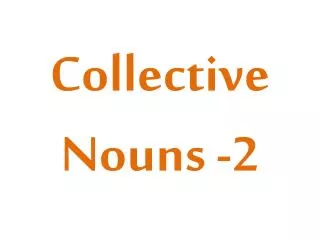 Collective Nouns -2