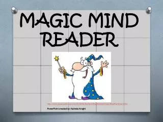 MAGIC MIND READER