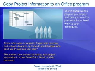 Copy Project information to an Office program