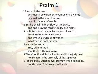 psalm 1
