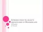 Introduction to Alice’s Adventures in Wonderland
