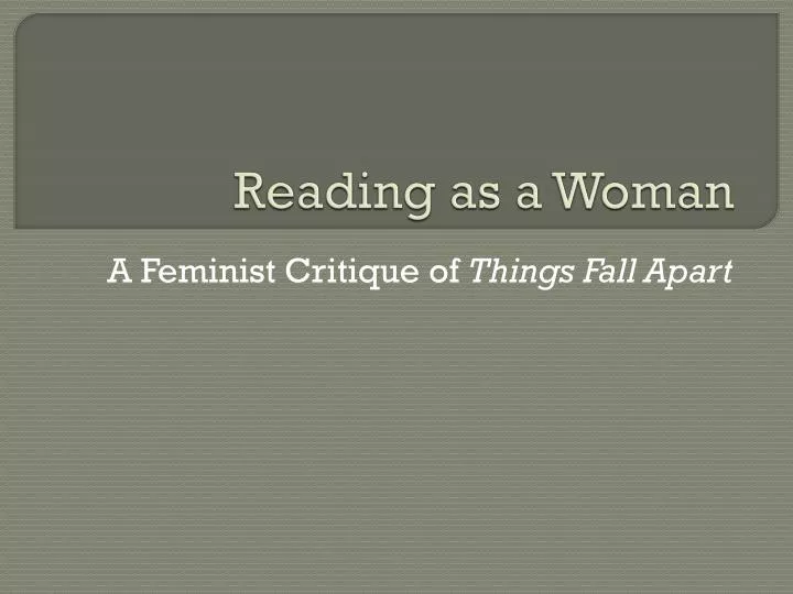 reading as a woman