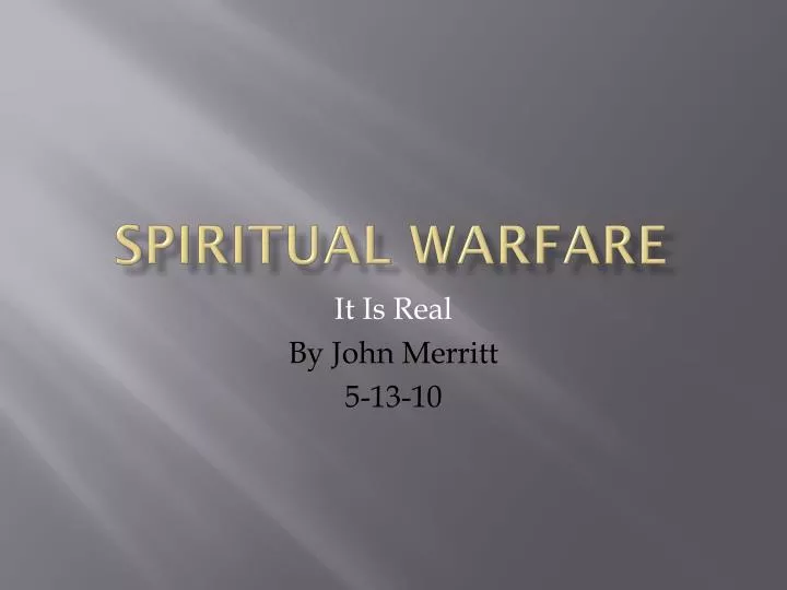 spiritual warfare