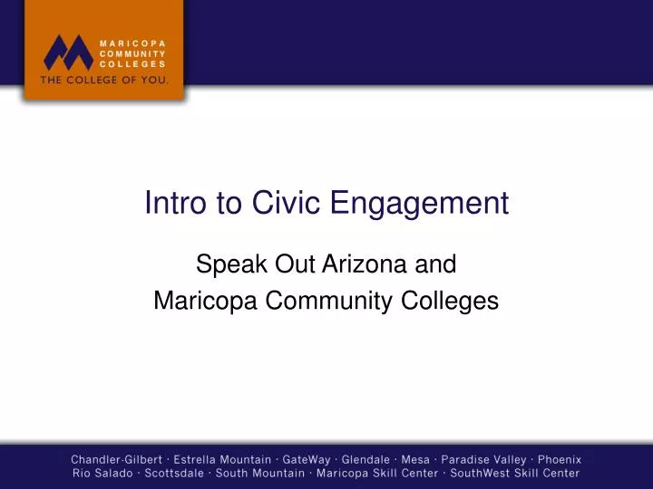 intro to civic engagement