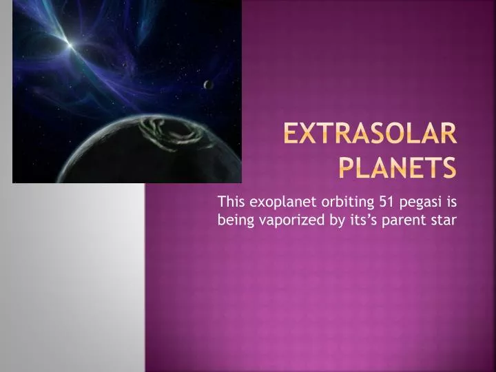 extrasolar planets