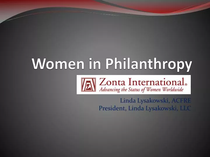 women in philanthropy