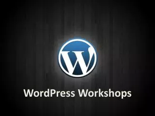 WordPress Workshops