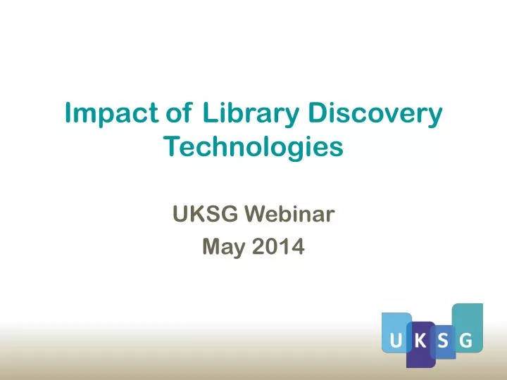 impact of library discovery technologies