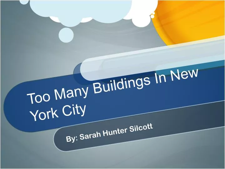 too many buildings in new york city