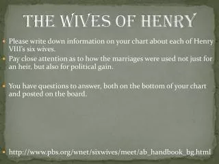 The Wives of Henry