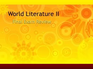 world literature ii