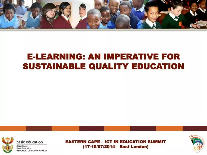 e learning an imperative for sustainable quality education
