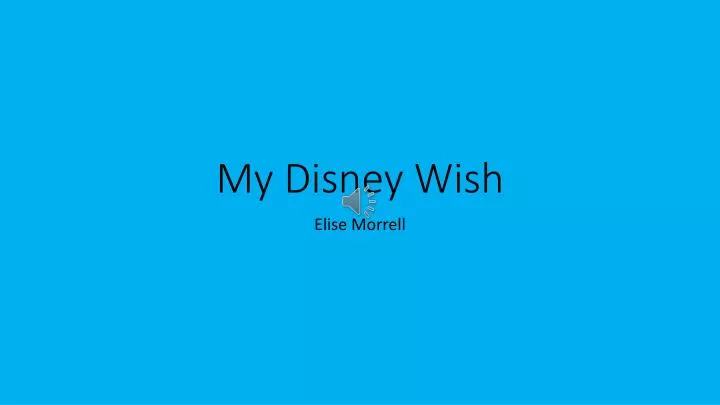 my disney wish