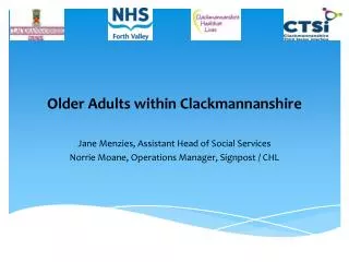 Older Adults within Clackmannanshire