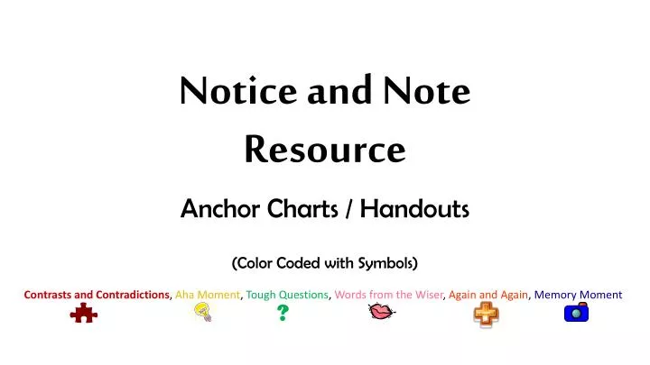notice and note resource