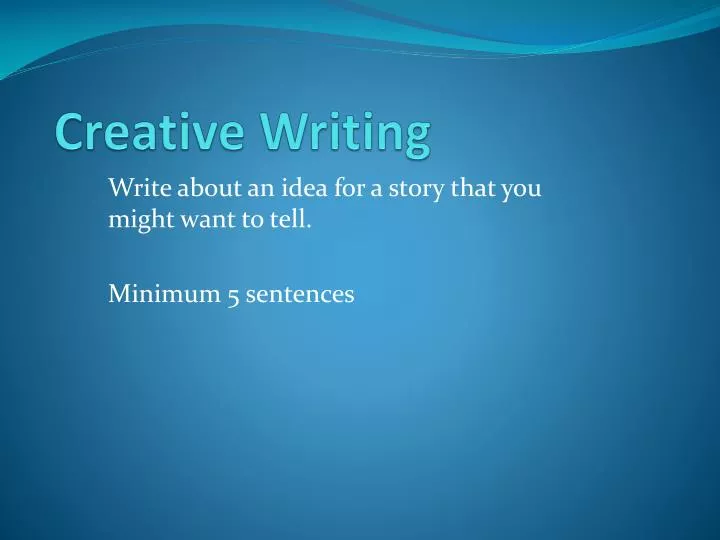 creative writing powerpoint prezi