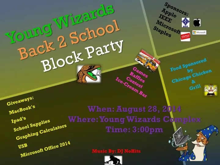 young wizards back 2 school block party
