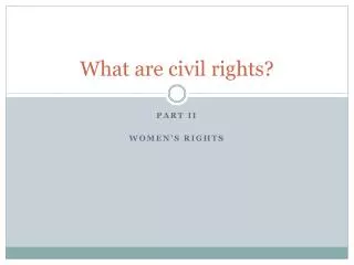 What are civil rights?