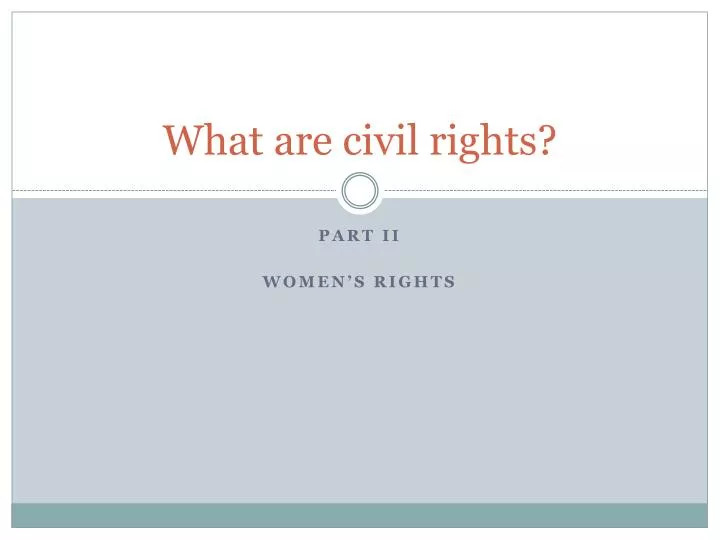 what are civil rights