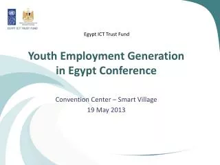 Youth Employment Generation in Egypt Conference