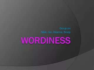 Wordiness