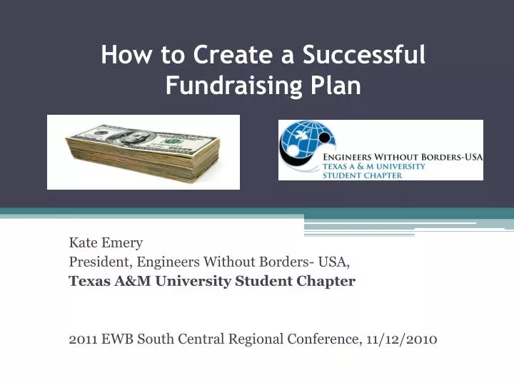 how to create a successful fundraising plan