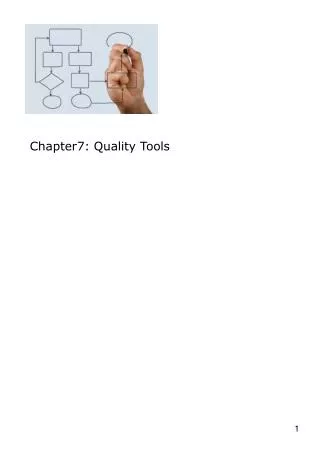 Chapter7: Quality Tools