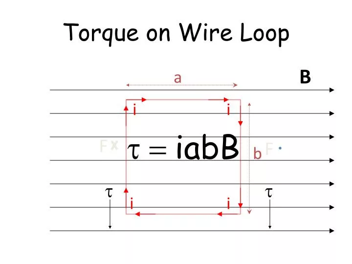 torque on wire loop