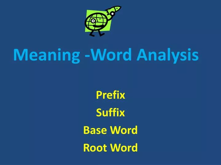 meaning word analysis