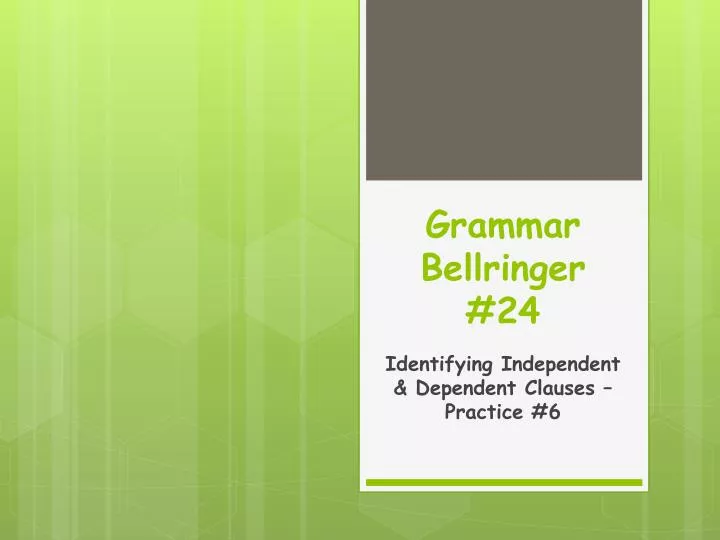 grammar bellringer 24