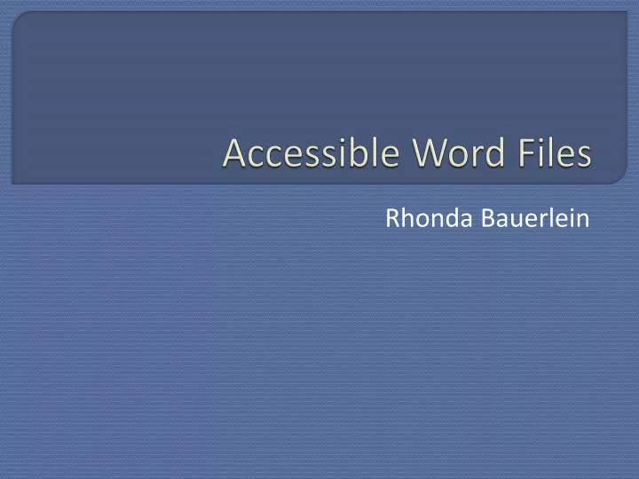 accessible word files