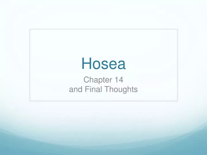 hosea