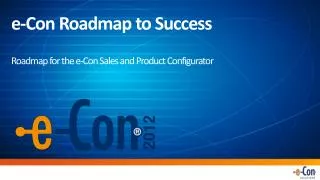 e -Con Roadmap to Success