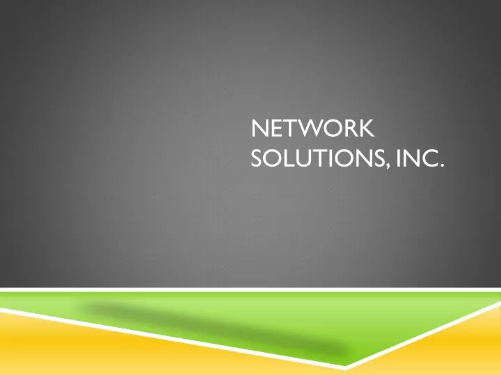 network solutions inc