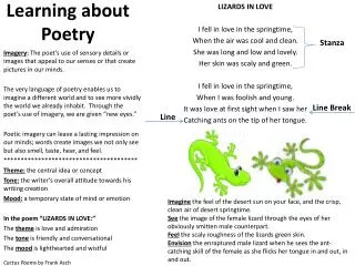 learning about poetry