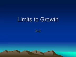 limits to growth